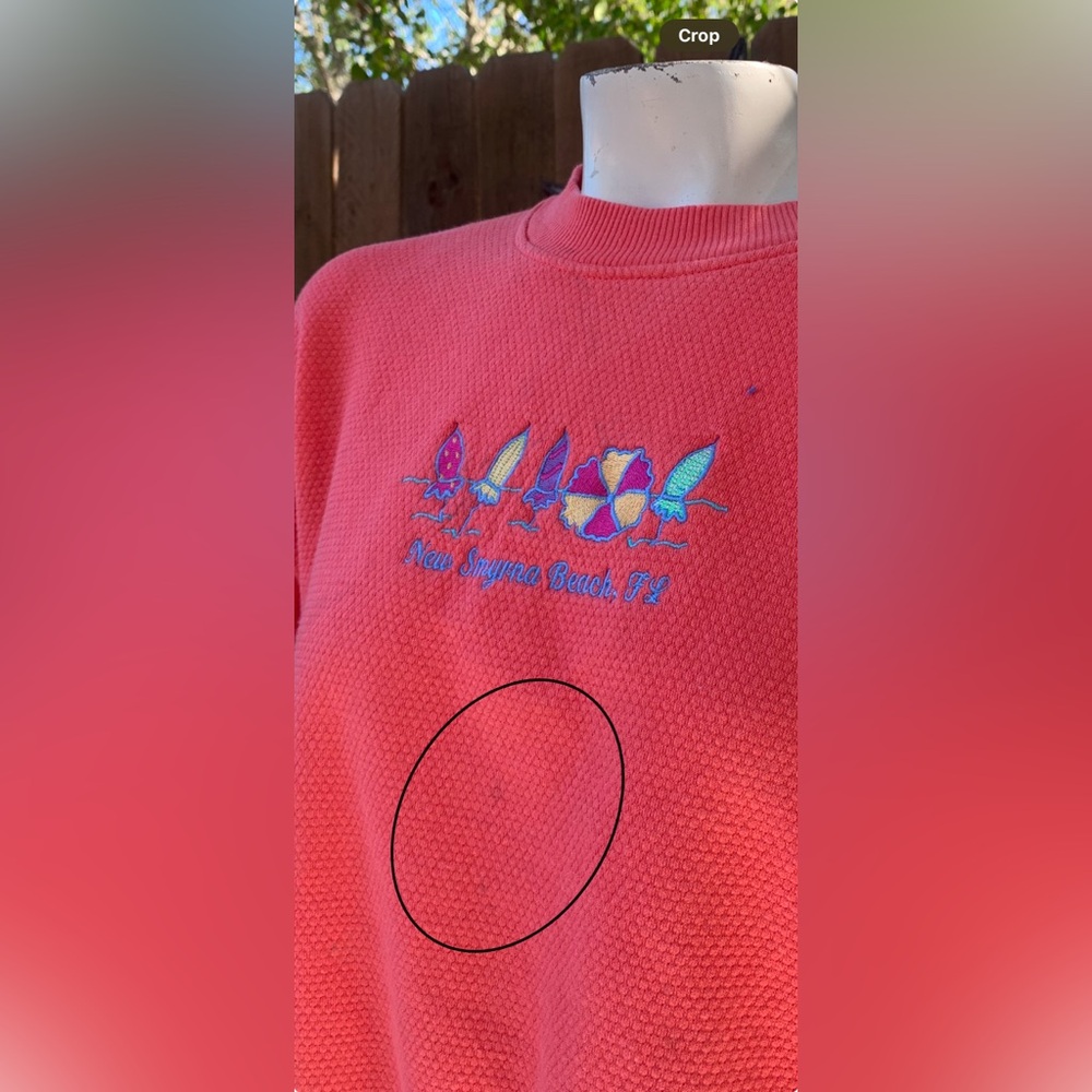 Vintage New Smyrna Beach sweatshirt size Medium. - Picture 9 of 9